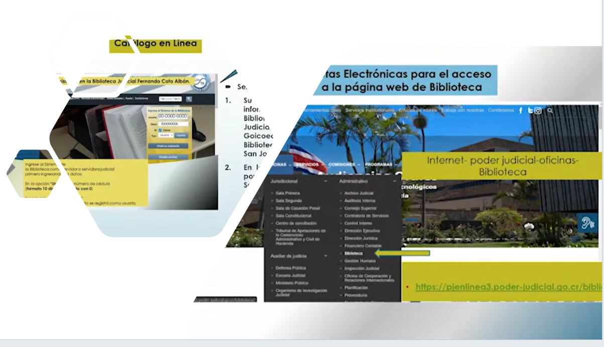 Poder Judicial garantiza el servicio de Biblioteca en Goicoechea
